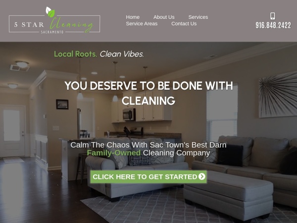 Sacramento 5 Star Cleaning Reviews