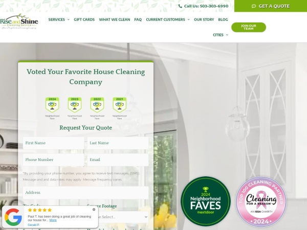 Rise And Shine Cleaning Service Reviews Portland OR